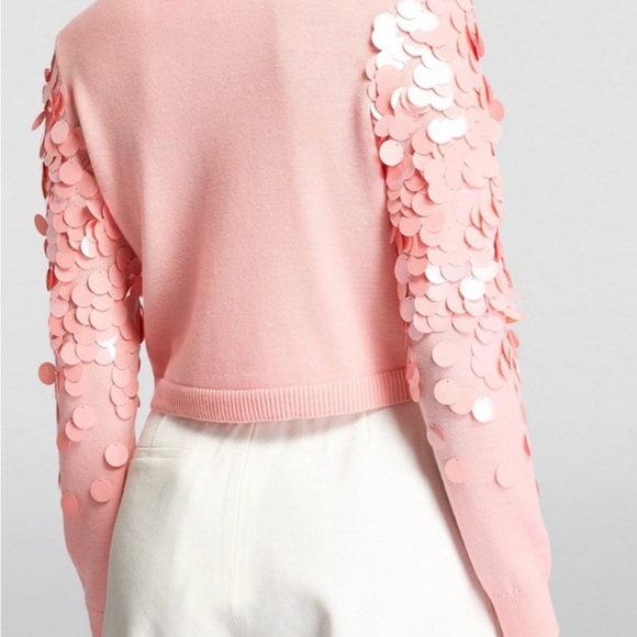 Alice + Olivia Delfina Wool Cropped Size XS Women's Crop Knit Sweater NWT - Picture 2 of 15